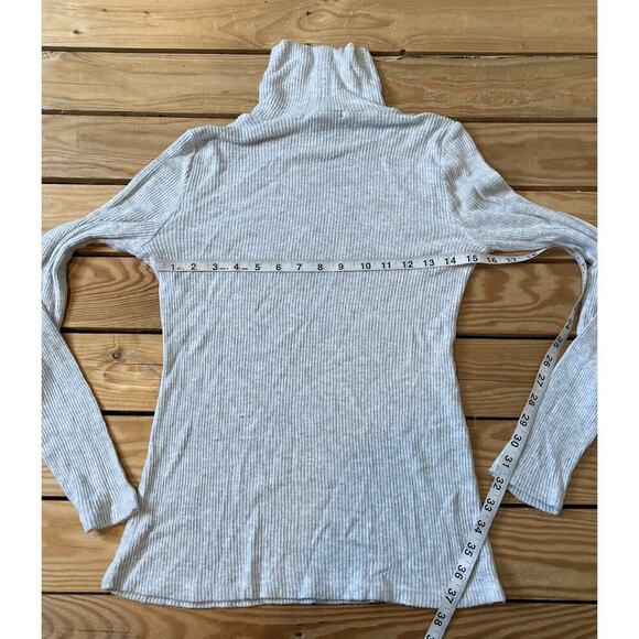 NEW Karen Kane Ribbed Turtleneck Top Size Small Women’s Gray - Picture 6 of 8
